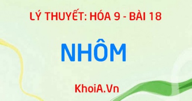 Tính chất vật lý của nhôm (Al), tính chất hóa học của nhôm, cách sản xuất nhôm và ứng dụng - Hóa 9 bài 18